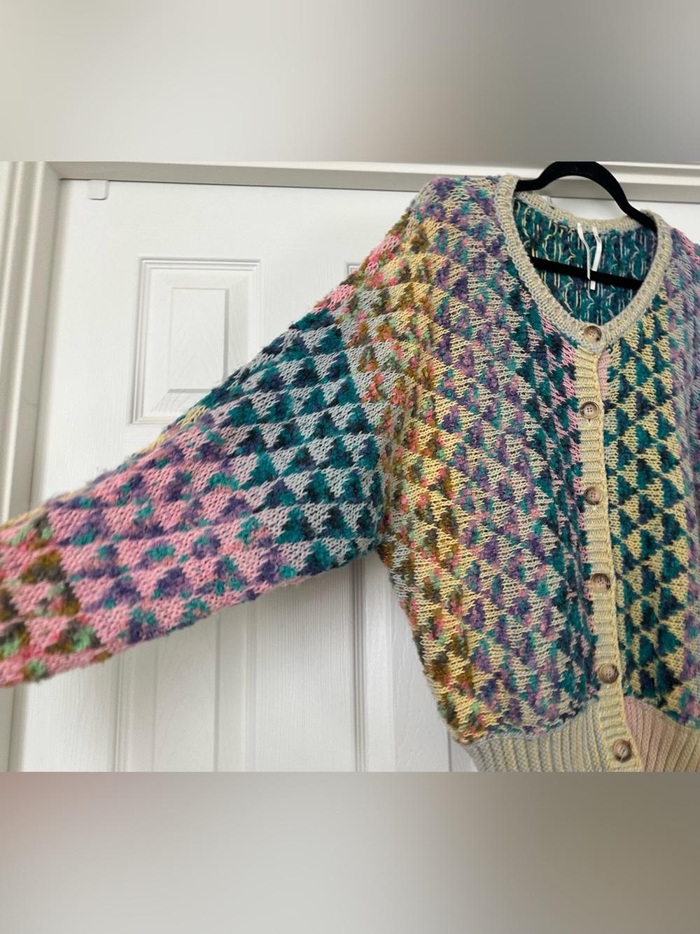 Anthropologie textured cardigan sweater size large - Picture 7 of 13
